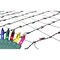 Northlight Mini Incandescent Net Style Christmas Lights - 4' x 6' - Multi-color - Green Wire
